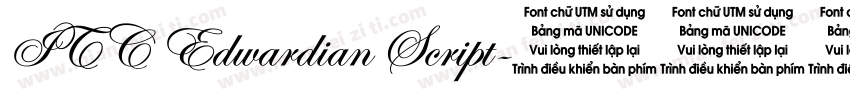 ITC Edwardian Script字体转换